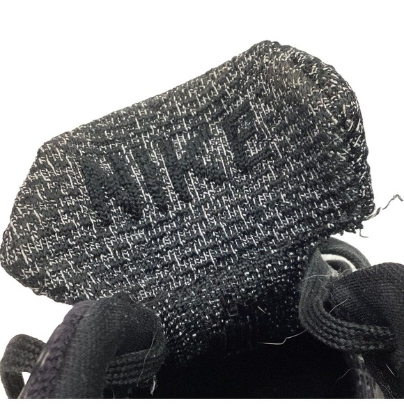 Nike React Infinity Flyknit-Men's 9.5-Black/White Knit Running Shoes- CT2423-101 - Picture 8 of 12